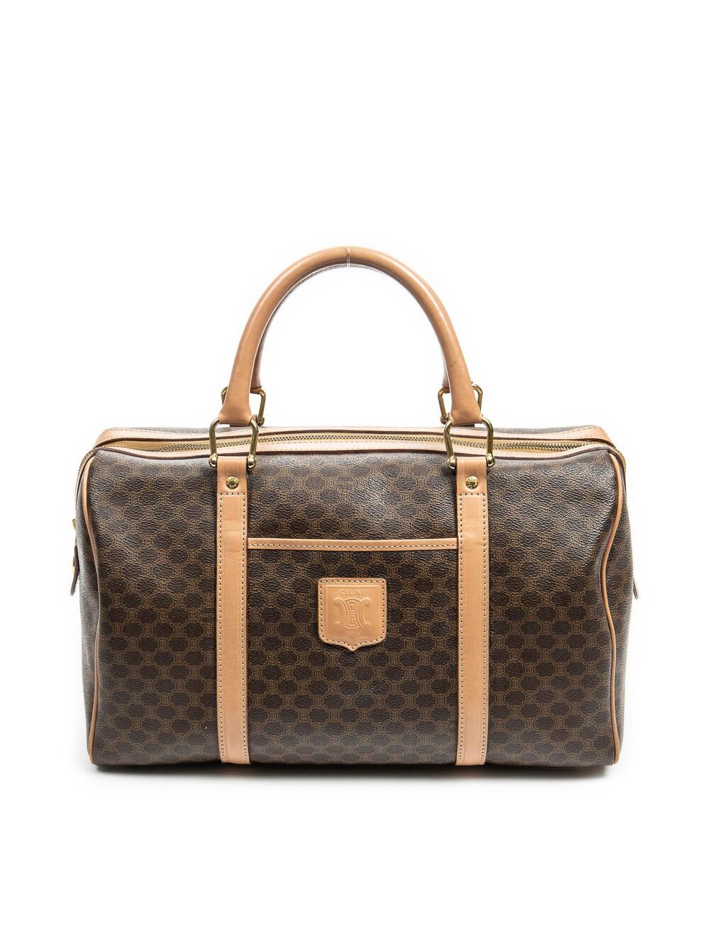 Celine Vintage Duffle Bag Macadam #287167C56B